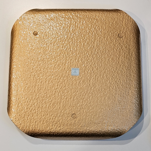 PartyLite Gold Foil Glass  Candle tray/ Holder - Picture 14 of 14